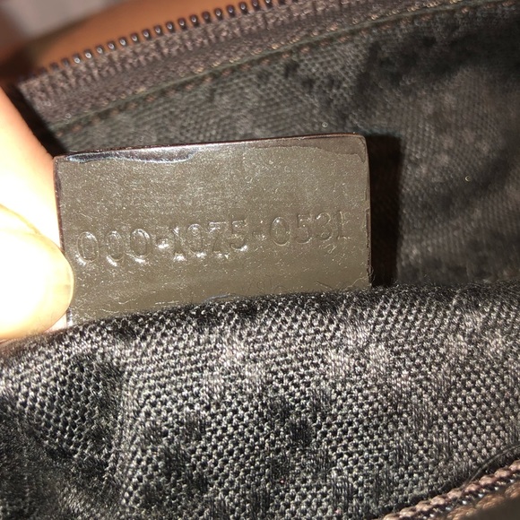 Gucci Bamboo Handle Bag Vintage Brown Nylon - Picture 7 of 7